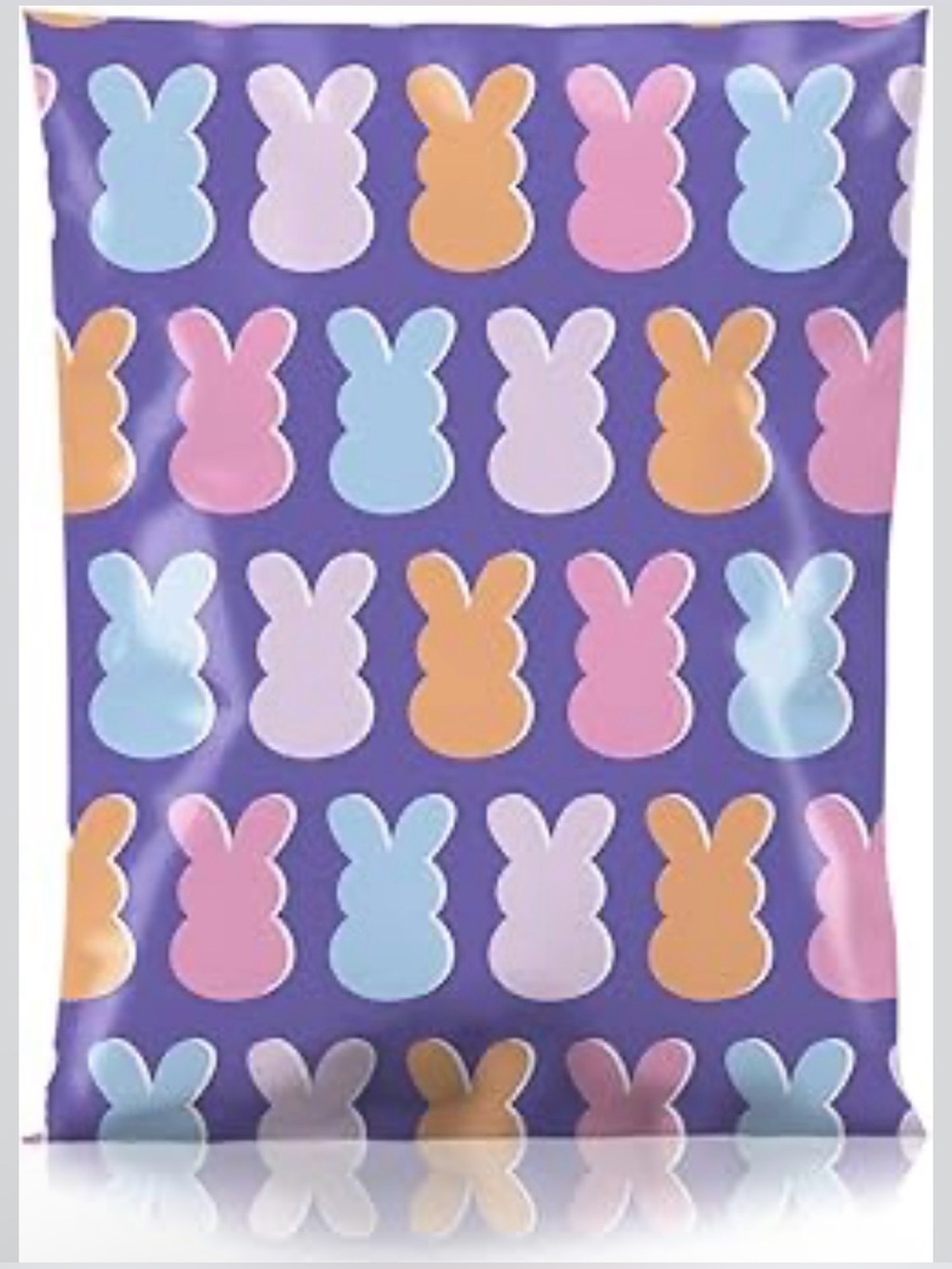 Colorful Bunny Poly Mailers 14.5”x19”  (15 poly mailers)
